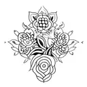 henna Lowers tattoo design idea