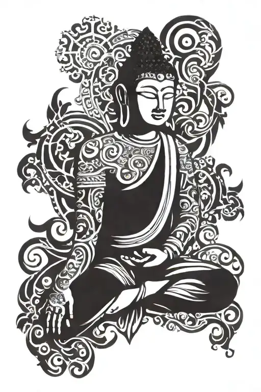 Budha Norway Thailand tattoo design idea