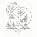 elements hotel four tattoo design idea