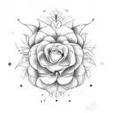 A philosophical quote intertwined with delicate floral elements symbolizing love and self expression tattoo design idea