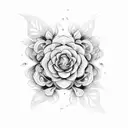 A philosophical quote intertwined with delicate floral elements symbolizing love and self expression tattoo design idea