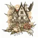  CREATE A TATTOO IMAGE BY COMBINING LANDMARKS FROM THRISSUR, DUBAI, RIGA LATVIA, LONDON, NORTHERN IRELAND  tattoo design idea