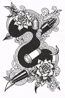 nail tech themed tattoo tattoo design idea
