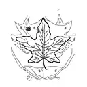 Maple Leaf tattoo design idea