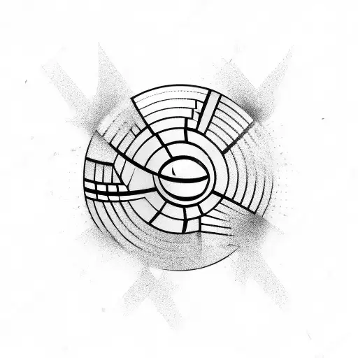 basketball and electric guitar tattoo design idea