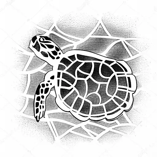 Turtle tattoo design idea