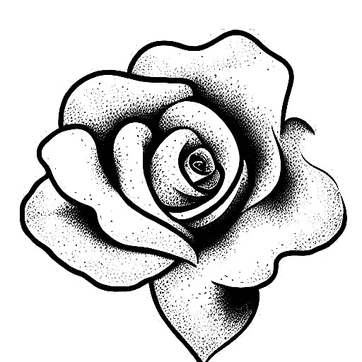 Rose, lily of the valley, daisy bouquet  tattoo design idea