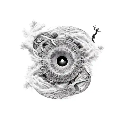 small but long cover tattoo inspired by the ideas of ephemeral beauty in black and white without skulls,  tattoo design idea