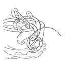 3 cartoon shrimp hanging out in a hot tub  tattoo design idea