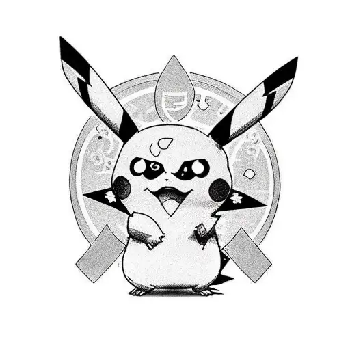 pikachu tattoo design idea