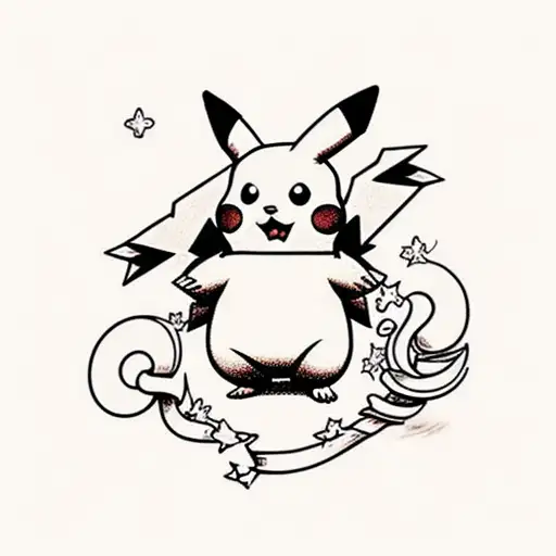 videogametatts on Tumblr: Cute #Pikachu tattoo by @cammiyu for #pokemonday  #2 Thanks Cammy! =D