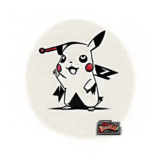 pikachu tattoo design idea