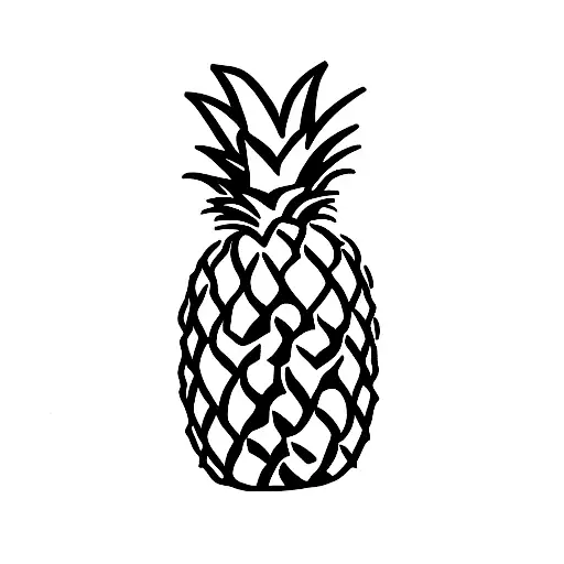 Pineapple tattoo design idea