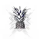 Pineapple tattoo design idea