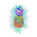 Pineapple tattoo design idea