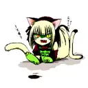 zombie cat tattoo design idea