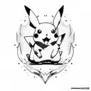 pikachu tattoo design idea