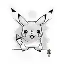 pikachu tattoo design idea