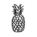 Pineapple tattoo design idea