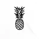 Pineapple tattoo design idea