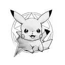 pikachu tattoo design idea