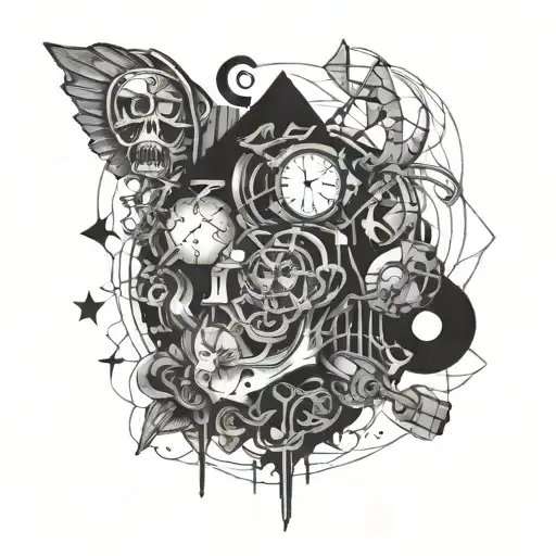 Create a tattoo inspired by famous artworks, with a twist of incorporating elements related to software engineering tattoo design idea