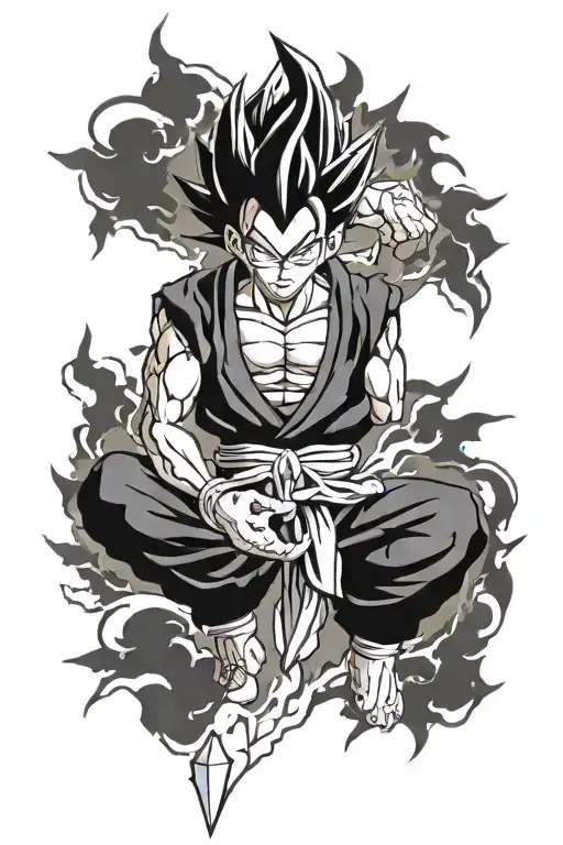 gohan ssj2 tattoo design idea