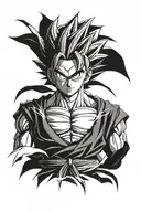 gohan ssj2 tattoo design idea