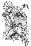 boruto karma tattoo design idea