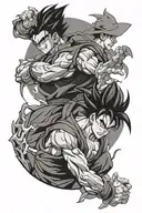 gohan saga cell tattoo design idea