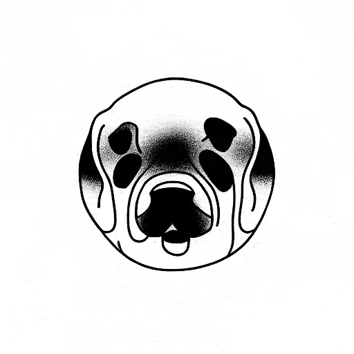 me and my dog and an impossible view tattoo design idea