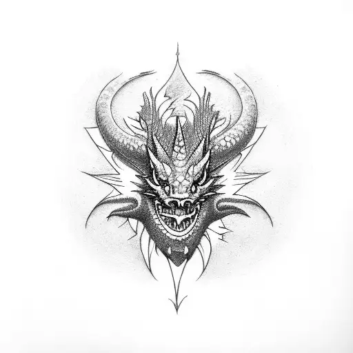 Dragon scales on forearm tattoo design idea