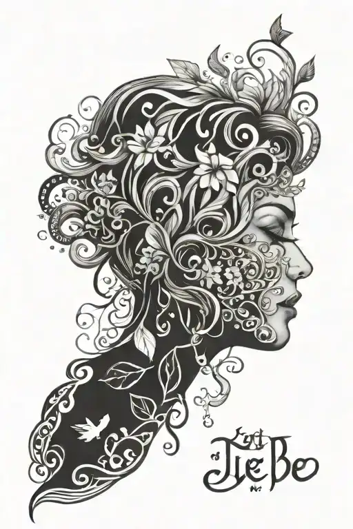 let it be, then let it go tattoo design idea