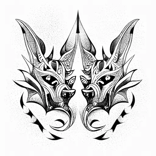 Cerberus  tattoo design idea