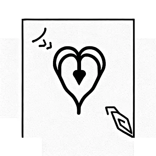 Heart and band aid tattoo design idea