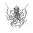 giant squid tattoo design idea
