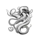 giant squid tattoo design idea