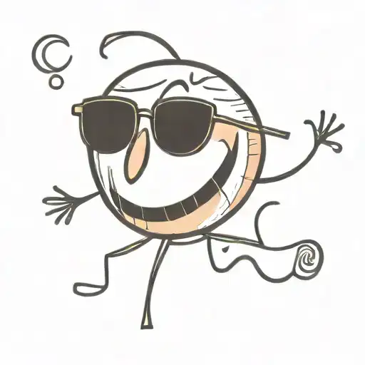 a tanning peach tattoo design idea