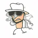 a tanning peach tattoo design idea