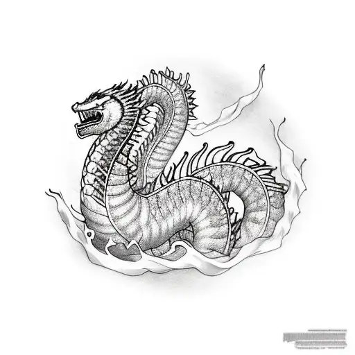 King Ghidorah with Camellia's tattoo design idea