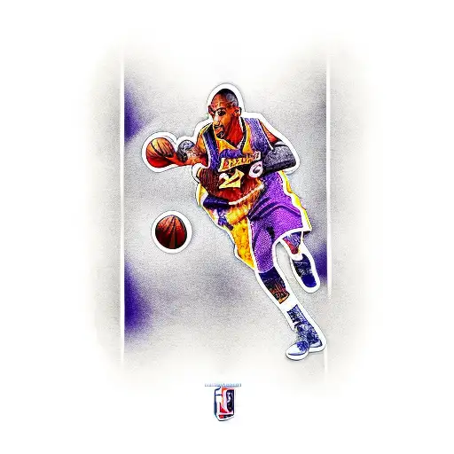 Kobe bryant logo with the nubers 8 & 24 included tattoo design idea