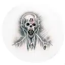 vampire zombie tattoo design idea