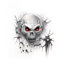 vampire zombie tattoo design idea