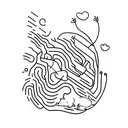 cat scratching with one paw tattoo design idea