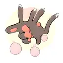 cat scratching with one paw tattoo design idea