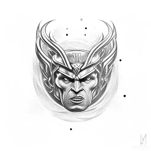 martillo de thor tattoo design idea