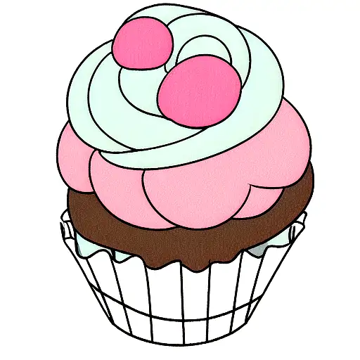 cupcake tattoo design idea
