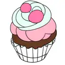 cupcake tattoo design idea
