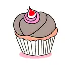 cupcake tattoo design idea