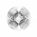 Butterfly wings forming a yin yang symbol tattoo design idea